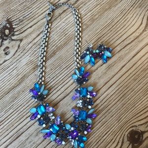 Statement necklace & earring set